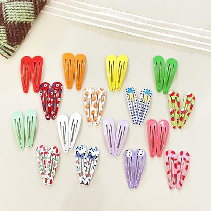 120PCS snap hair clips,2 inch hair barrettes for girls and Women | Non-Slip Metal Snap Hair Accessories for gils and Women