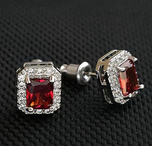 Jewelry Sets for Women Costume Jewelry Sets Wedding Jewelry Set with Necklace and Earring for Bride Bridesmaid Jewelry - color: Red