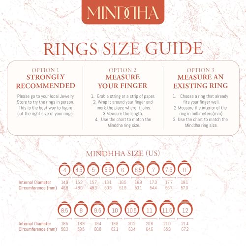 MINDDHA Overlapping Rings for Women - Designer Criss Cross Rings - 925 Sterling Silver Wide Band Ring, Criss Cross Silver Rings for Women - Handmade Jewelry, 12mm Width - Size 4-12