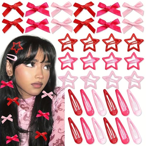 36 Pack Candy Color Matte No Trace BB Hair Clips, Non Slip Bangs Side Hair Barrettes, Women Back Head Hair Accessories Set (Hairpins 36Pcs-E)