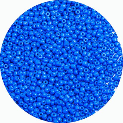 2mm Glass Seed Beads Bulk, Blue 12/0 Tiny Round Seed Bead, Small Mini Pony Craft Beads for Bracelet Necklace Wrist Jewelry Making Beading Weaving DIY Crafts Supplies - color: Blue