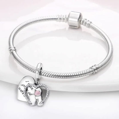 Flower Crab Orca Birthday Athlete Family Tree Safety Chain Cat Dog Bead Pendant 925 Sterling Silver Dangle Compatible With Pandora Moments Charm Bracelet - style: I Want To Grow Old With You Couple I Love Heart