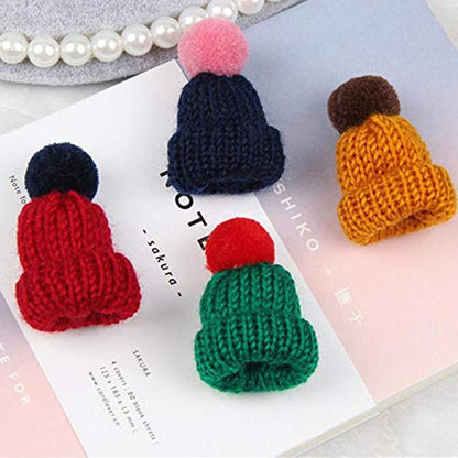 Premium Handmade Enamel Lapel Pin Brooch Badge - color: Ash Grey/Pink Pom Beanie, size: 1 Pin