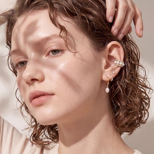 Gold Ear Cuff for Women, 14K Gold Plated Single Non-Pierced Earring with Micro-Pave Cubic Zirconia Adjustable Open Ear Clip for Daily Wear & Special Occasions - color: ear cuff-S 006