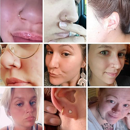 Nose Rings for Women, Gold Hypoallergenic Nose Ring Hoop, 316L Surgical Steel Septum Cartilage Earring, 20G 18G 16G 14 Guage Diameter 5mm to 16mm Body Piercing Lip Jewelry - color: Gold Plated, size: Inner Diameter: 6 mm
