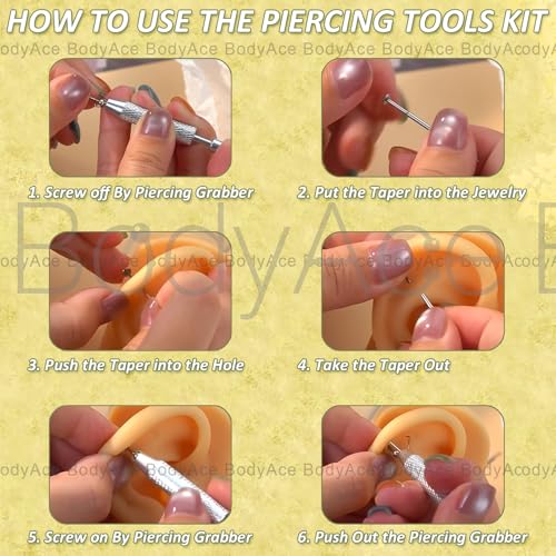 Long Internally Threaded Tragus Piercings 16G 18G 20G Medusa Lip Jewelry Surgical Steel Flat Back Earrings Cartilage Helix Studs Nose Rings Monroe Labret Stud - color: 16G(1.2mm);BL:6mm+8mm