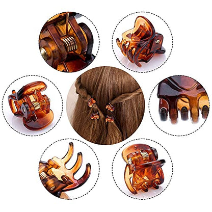Snap Hair Clips and Hair Claw Clips Set, Funtopia 40 Pcs 7cm / 2.8 Inch Long No Slip Metal Hair Clips and 72 Pcs Small Hair Clips Clamps Plastic Jaw Clips for Thin Hair Thick Hair