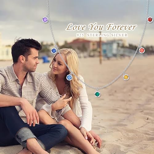 Yearace Choker Necklaces for Women S925 Sterling Silver Sideways Cross/Butterfly/Handcuffs/Infinity Interlocking/Chakra Choker Necklace Dainty Sideways Cross Necklace Jewelry Gift - style: Chakra 14+4"