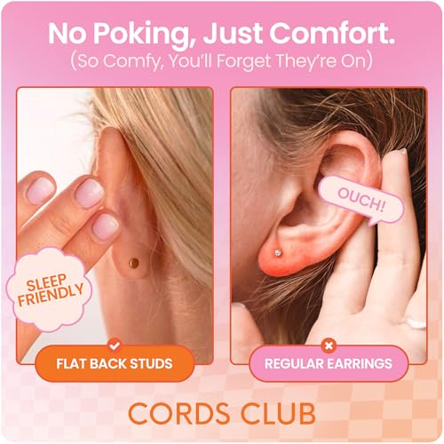 Sun Flat Back Stud- Hypoallergenic Titanium Women's Earring