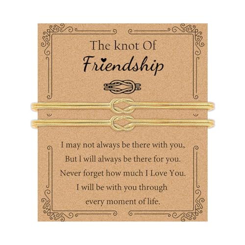 Matching Bracelets for Couples Love Knot Bracelet Pinky Promise Soulmate Relationship Friendship Bracelets Forever Infinity Jewelry Gifts for Women Her Him - style: FRIENDSHIP