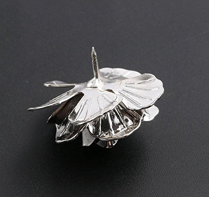 3pcs Men's Brooch Pins Rose Flower Lapel Stick Brooch Pins for Sui - color: Gold