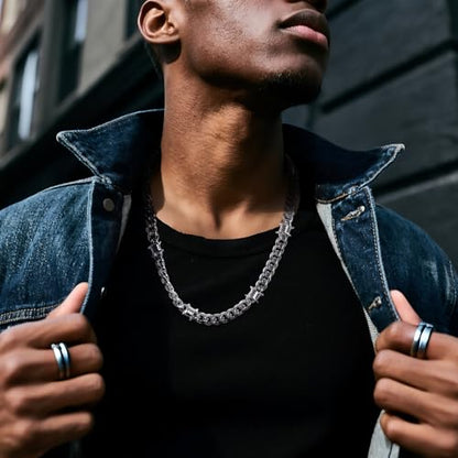 Stainless Steel Gothic Y2K Punk Rock Emo Biker Pendant Necklace | Cosplay Vintage Viking Alt Edgy Fashion Charm Necklace Jewelry for Men Women Active Daily Wear - style: Chunky Barbed Wire