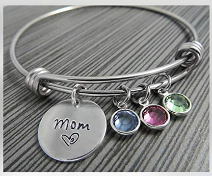 Adabele 5 sets Grade A Mixed Birthstone Charm 8mm Crystal Pendant Drop Bead Sterling Silver Plated (60pcs) - color: Silver, size: 8mm (0.31") - 60pcs