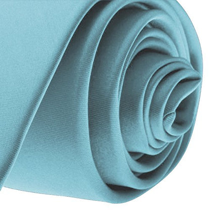 K. Alexander Skinny Ties - Multiple Solid Colors - Classic 2" width - color: Sky Blue