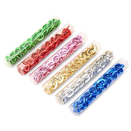 Passed colorfast test 39-inch Large Plastic Chain Necklace with Gift Box | 2/4 Pack with Gift Box,Gold Plastic Chain,Hip Hop Rapper Style, Fade Resistant,Detachable,for Parties, Awards,Prizes, Unisex - color: Gold