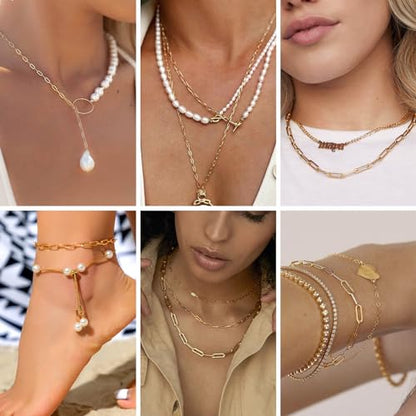 Kyutong 5M Gold PVD Plated Necklace Chain for Jewelry Making | 304 Stainless Steel Jewelry Chain Roll 3MM Paperclip Chain Link with Jewelry Clasps Men Women Handcraft DIY Jewelry Findings - color: 3mm Paperclip Gold
