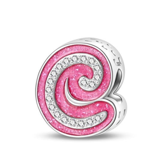 925 Sterling Silver Letter Charms Fits Pandora Bracelets Alphabet AZ Bead Charm for Bracelets Necklace with 5A Cubic Zirconia for Women Birthday Ceremony DIY Jewelry Gift - style: C
