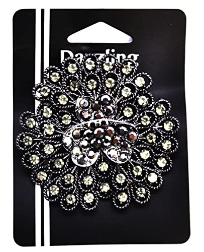 Belagio Enterprises 2 1/2-Inch Rhinestone Brooch | BW-171-182 - size: 2-1/2-Inch, style: BW-129
