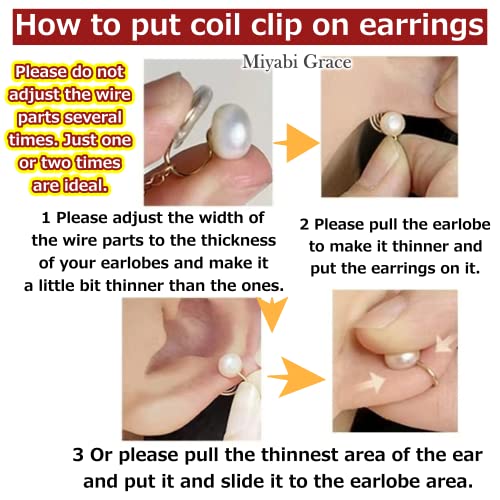 Clip On Hoop Earrings for Women Not Pierced Gold Silver Large Chnky Square Twisted Comfortable Coil Hoop Clip On Earrings - color: 20mm Hoop Gold