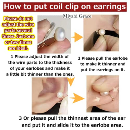Clip On Hoop Earrings for Women Not Pierced Gold Silver Large Chnky Square Twisted Comfortable Coil Hoop Clip On Earrings - color: 20mm Hoop Gold