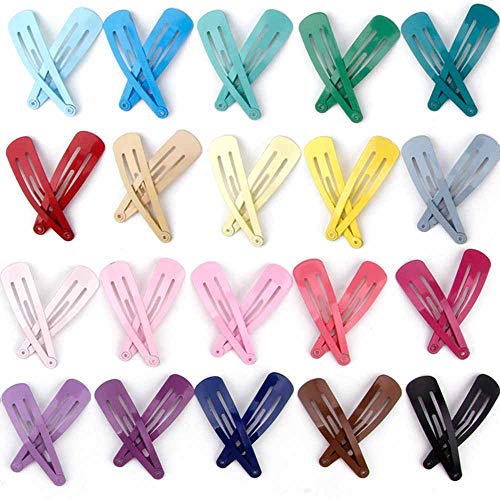 Havilah Snap Hair Clips - 200 Pieces Set Non-slip Metal Hair Clips Cute Kawaii Barrettes for Women - Multi-color - color: Snap Hair Clips - Multi-color