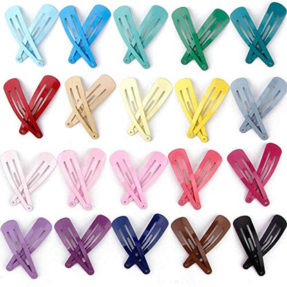 Havilah Snap Hair Clips - 200 Pieces Set Non-slip Metal Hair Clips Cute Kawaii Barrettes for Women - Multi-color - color: Snap Hair Clips - Multi-color