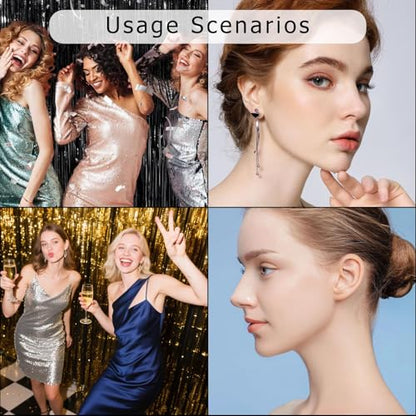 32PCS Gold Flat Back Earrings Set, Nose Piercings Cartilage Earrings for Women Tragus Piercing Jewelrys, Tragus Jewelry Lip Piercing Jewelrys, Labret Piercings Jewelry Flat Back Nose Stud