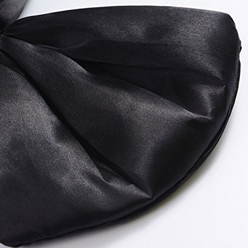 ZTL Women Huge Bow Headband Hairband Hair Hoop Accessories Party Props - color: Black