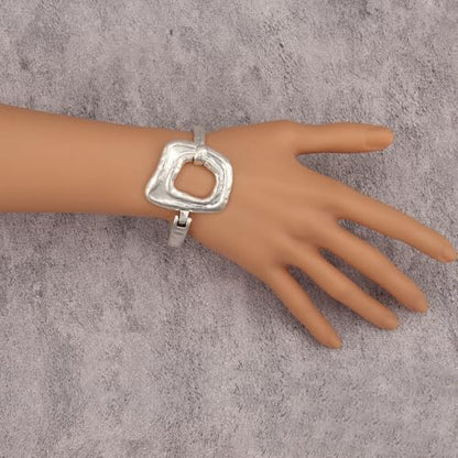 Chunky Bangle Bracelets for Women Cuff Bracelet Thick Gold Bangles Open Wide Arm Cuffs Bracelets Boho Jewelry - style: Cuff Bracelets