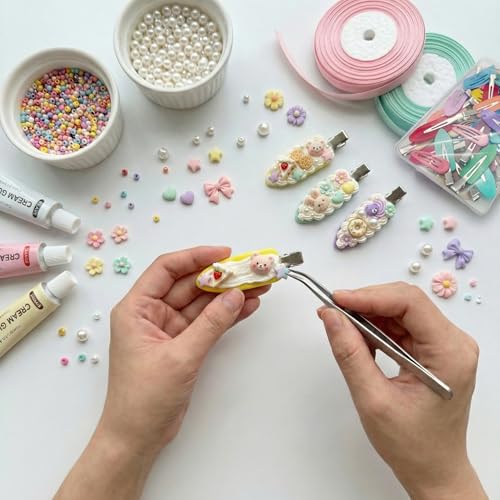 50 Pcs No Crease Hair Clips for Women Styling | Multicolor Styling Essentials for Makeup Application & Hair Styling, Cute Hair Clip Set