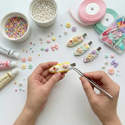 50 Pcs No Crease Hair Clips for Women Styling | Multicolor Styling Essentials for Makeup Application & Hair Styling, Cute Hair Clip Set