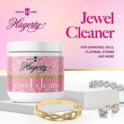Hagerty Jewelry Cleaner - Professional Jewelry Cleaning for Diamonds, Gold, Platinum, Precious Stones and More - Kosher Certified Jewelry Cleaning Kit Includes Dipping Basket and Brush, 7 Oz. - size: 7 Ounce (Pack of 1)