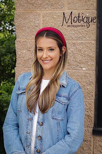 Red Padded Headband for Women - color: Red