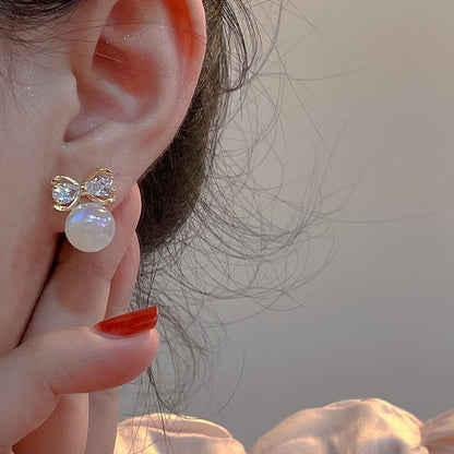 Retro Pearl Stud Drop Earrings Elegant Faux Pearl Stud Earrings For Women Exquisite Wedding Engagement Jewelry Gifts - style: Style 19