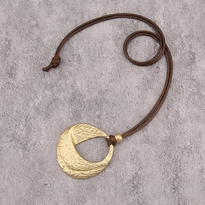 Boho Necklaces for Women Chunky Circle Necklace Bohemian Necklaces | Chunky Boho Necklace for Women Layered Boho Circle Leather Choker Necklace Long Vintage Necklaces Bohemian Jewlery Gifts - style: Bohemian Style Necklace