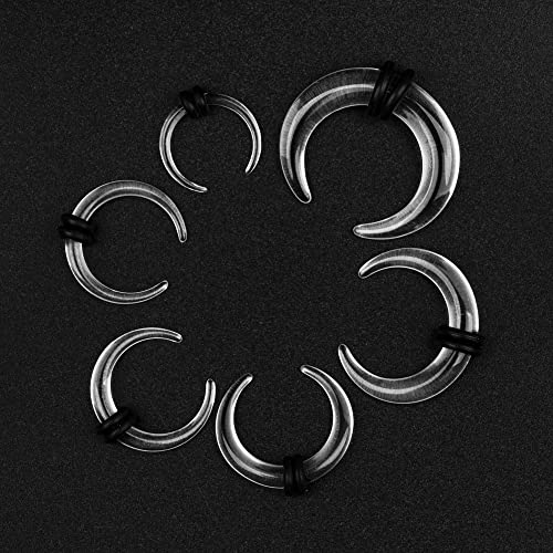Ear Gauges Stretching Kit 14G-00G Acrylic Sprial Tapers Plugs Expander Sets Heart Tunnels Piering Jewelry Horeseshoes Taper For Ears - style: 4 Color