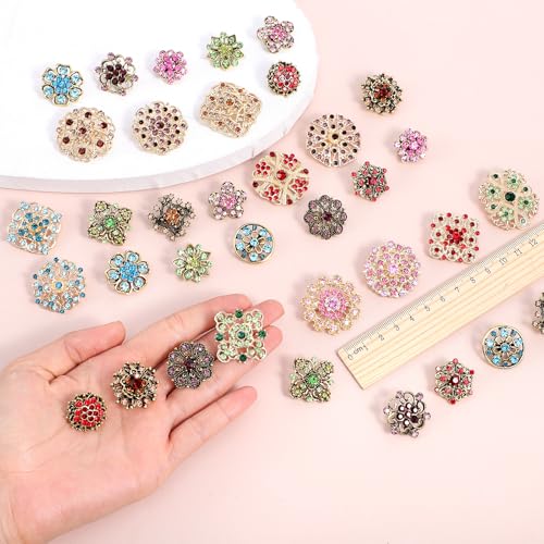 12pcs Women Brooches Bulk Set,Rhinestone Crystal Vintage Brooch Pins,Retro Broches Pin for Women Mother's Day Gifts Christmas Gifts - style: Classical