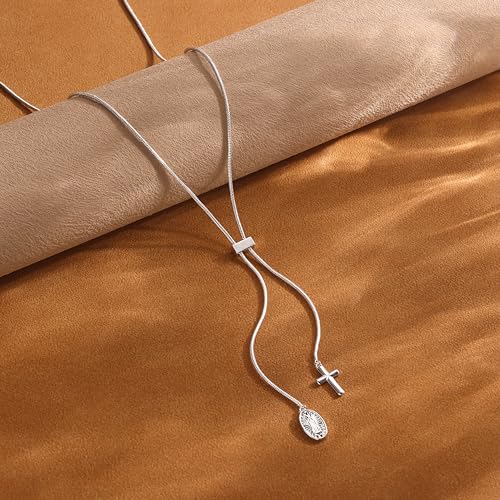 CHESKY Long Necklace for Women, 14k Gold Plated/Streling Silver Lariat Y Necklaces - style: y necklace 11