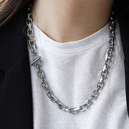 Trendsmax Mens Womens Stainless Steel Necklace Cable Rolo Link Chain 18-26 inch - size: 20inch