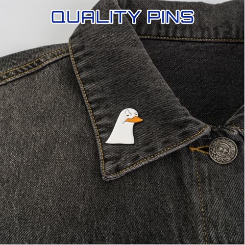Enamel Pins, Cute Pins for Backpacks, Hat Pins, Novelty Brooch Pins, Backpack Pins, Lapel Pins for Men, Women, Girls, Boys. For Lanyard, Bags, Hats, Caps, Clothing - color: Impatient Goose
