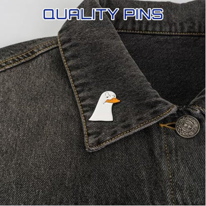 Enamel Pins, Cute Pins for Backpacks, Hat Pins, Novelty Brooch Pins, Backpack Pins, Lapel Pins for Men, Women, Girls, Boys. For Lanyard, Bags, Hats, Caps, Clothing - color: Impatient Goose