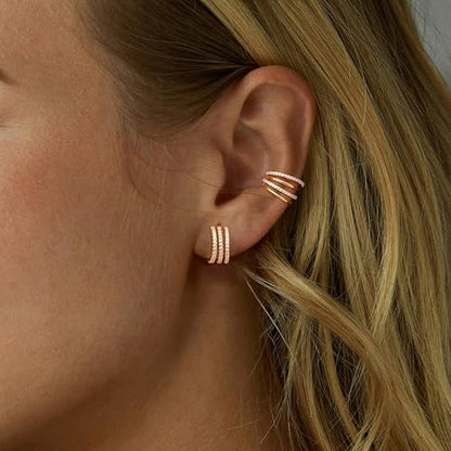 Ear Cuffs Non Piercing Ear Cuff Earrings for Women Gifts Trendy Stuff Clip on Cartilage Earrings Stacks Fake Earrings Jewelry Gifts - color: W:star ear cuff gold