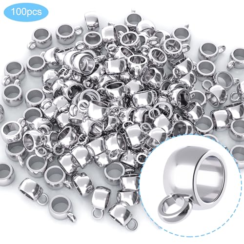 Joez Wonderful Links Bail Beads, Hypoallergenic Alloy Column Spacer Beads