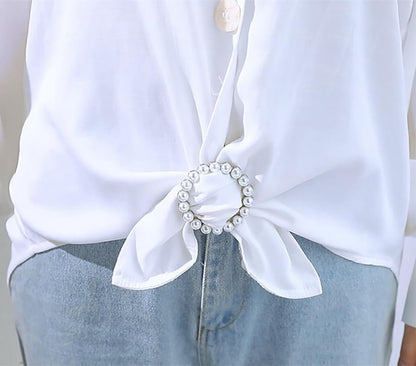 10PCS Scarf Ring Clip T-shirt Tie Clips Women Fashion Metal Circle Clips | DIY clothing clips,shirt clips,shirt clips to tighten,Clothing Ring Wrap Holder