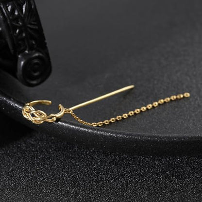 Ear Cuff for Women,Non Piercing Huggie Ear Cuff Earrings | Non Piercing Vintage Adjustable Ear Cuff Earrings Clip On Cartilage Ear Jewelry - style: Celtic