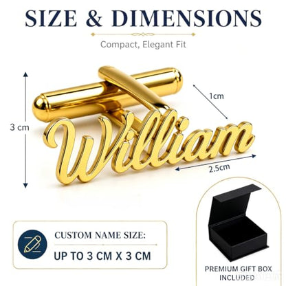 Custom Name Cufflinks for Men, Personalized Cuff Links with Raised Script Monogram, Wedding Cufflinks for Groom Groomsmen Best Man Father of Bride Husband Dad Anniversary Birthday Gifts - color: CC