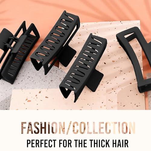 Hair Claw Clips,Hair Clips For Women,Large Hair Claw Clips For Thick Hair,Nonslip Matte Hair Clips Hair Accessories Women Girl Birthday Christmas Gift (24 Pack) - color: 24 Pack