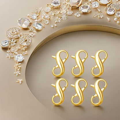 Stainless Steel Lobster Clasp,Lobster Clasp Necklace Extender, Bracelet Connector for DIY Jewelry Repair, Gold,Silver (10pcs Gold) - color: 10pcs gold