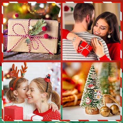 MARFOREVER 40Pcs/20 Pairs Christmas Charms, Christmas Gold Enamel Charms | Christmas Charms for Jewelry Making, Metal Alloy Xmas Charm Pendants for Bracelet Necklace Earrings Making Accessories DIY - style: Christmas