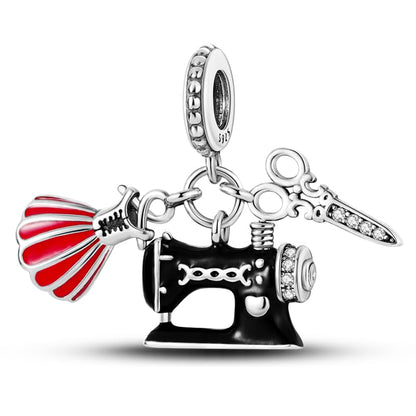 CYCUFF 925 Sterling Silver Charms Suitable for Charm Necklaces, Bracelet Pendants Beads Jewellery Gift for Women - color: Costume Design Charm